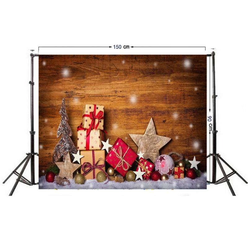 0.9X1.5m Christmas Background Cloth Pictorial Cloth Party Santa Claus Snow Photo Studio Fabric Decoration Accessories: A