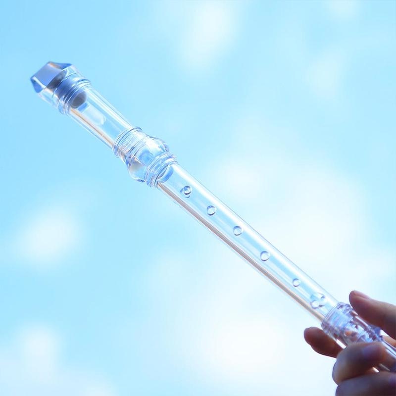 ABS Flute Clarinet Recorder Soprano Long Flute Baroque Beginner Recorder Fingering Accessories Instrument Musical Flute Sup P8A2