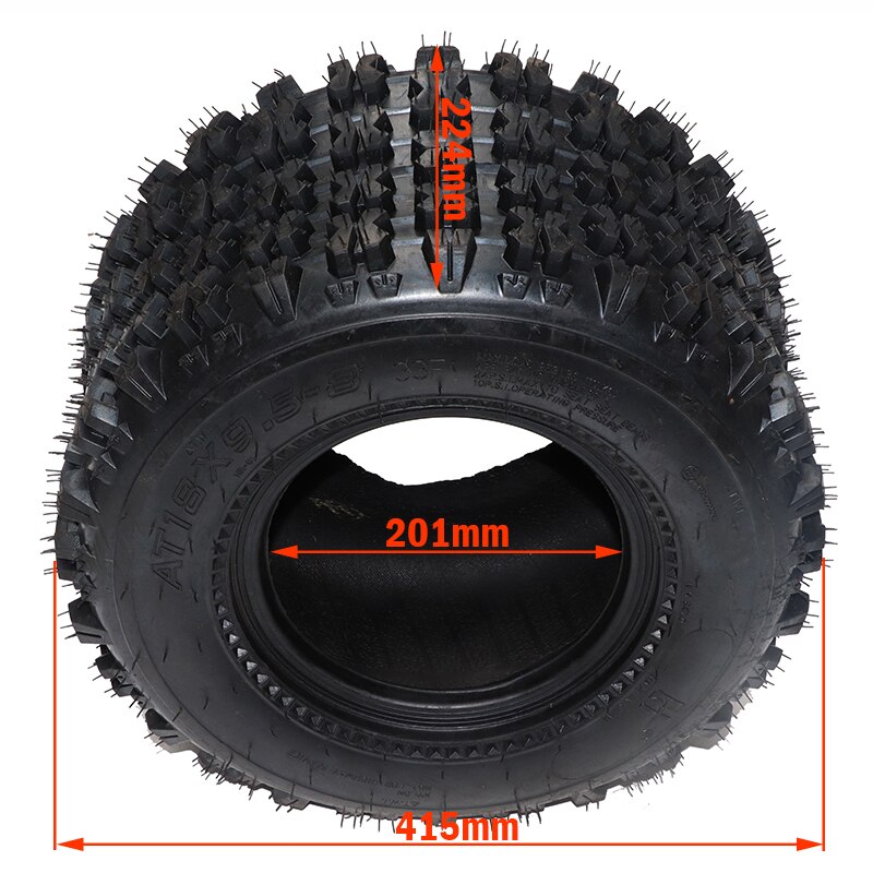 Atv 8-Inch Vacuüm Hoge Slijtvaste Banden 18X9.50-8 Road Banden 18x9.5-8 240/55-8 Grasmaaier Tuin Tractor Turf Banden 4ply