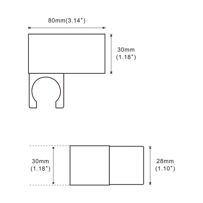 Bathroom Shower Accessories Wall Mounted Hand Shower Holder Wall-Mount Hand Shower At 360 Swivel Adjustable With 1/2" Connection