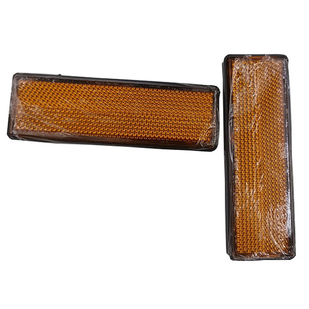 Universal- Für ATV Schmutz Fahrrad Rolle 2 Stücke Motorrad Rechteck Kunststoff Reflektoren Gabel Bein Reflektor Reflektierende Aufkleber