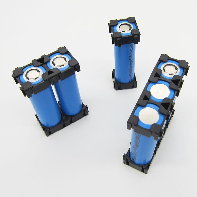 10pcs 18650 Fixed Bracket Lithium Ion Battery Packs DIY Assembly Holder Cylindrical Battery Cells Splicable Support Battery Pack
