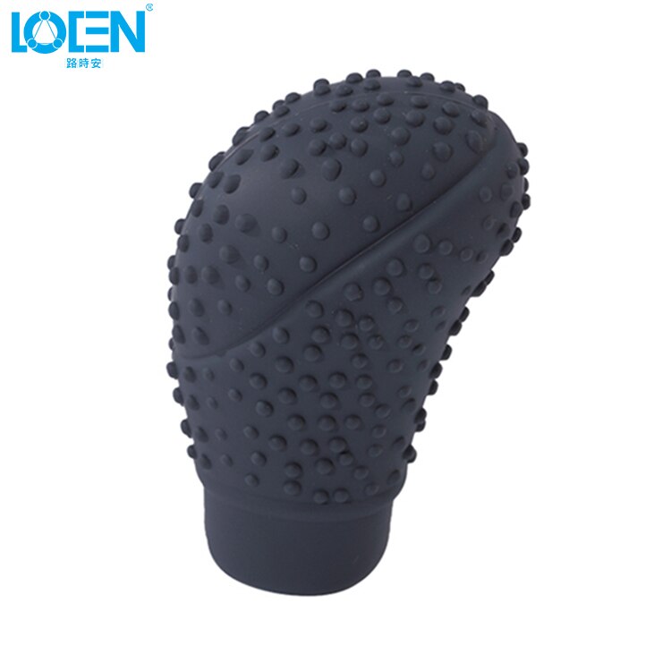1Pc Auto Snoep Kleuren Universal Antislip Zachte Siliconen Auto Versnellingspook Kragen Schakelhendel Shifter Cover Vervanging auto Styling: Grijs