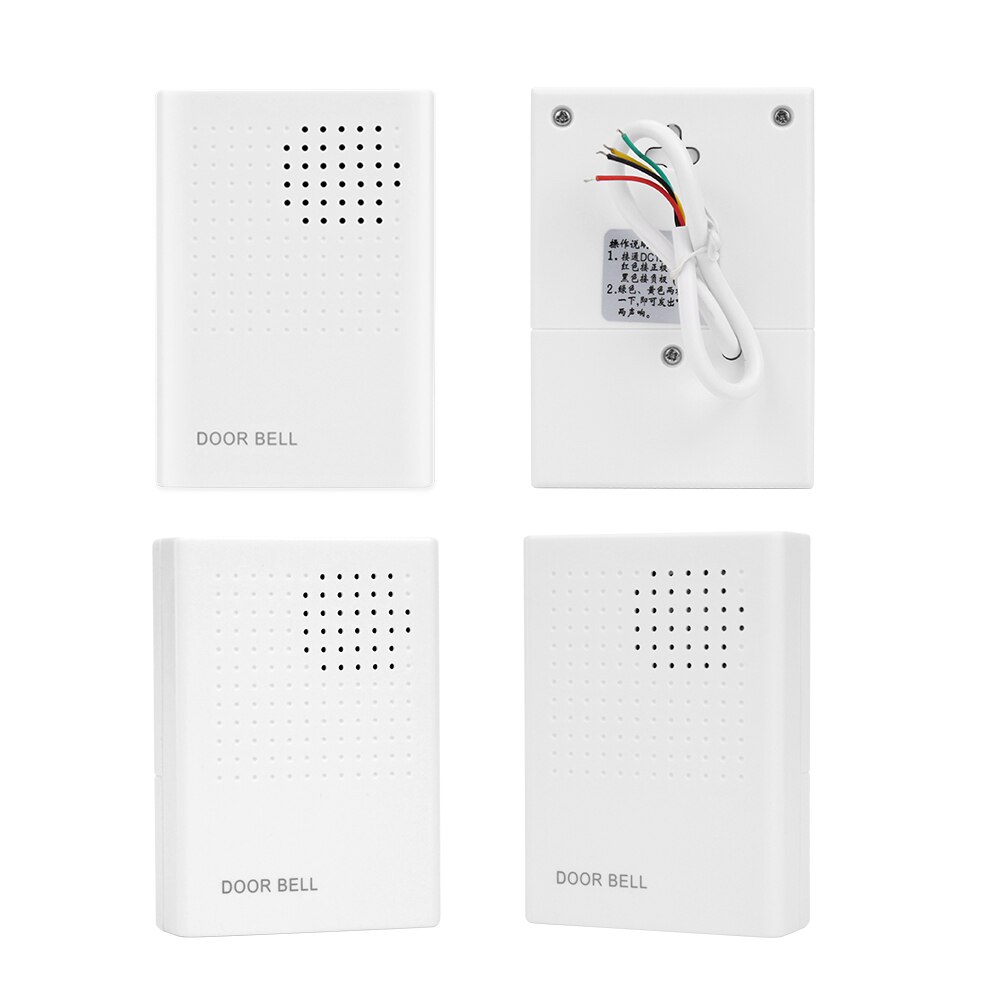 Wired Door Bell DC 12V Wired Doorbell Door with Crispy and Bright Ringtone Function for Security Access Control System