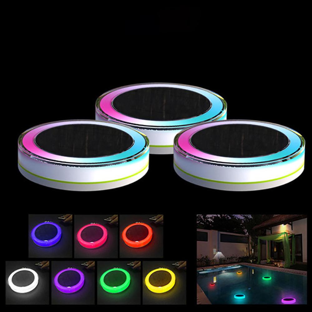 Rgb Solar Licht IP68 Zonne-energie Drijvende Licht Zwembad &amp; Patio Verlichting Met 24-Key Ir Afstandsbediening 16 kleuren Solar Lamp