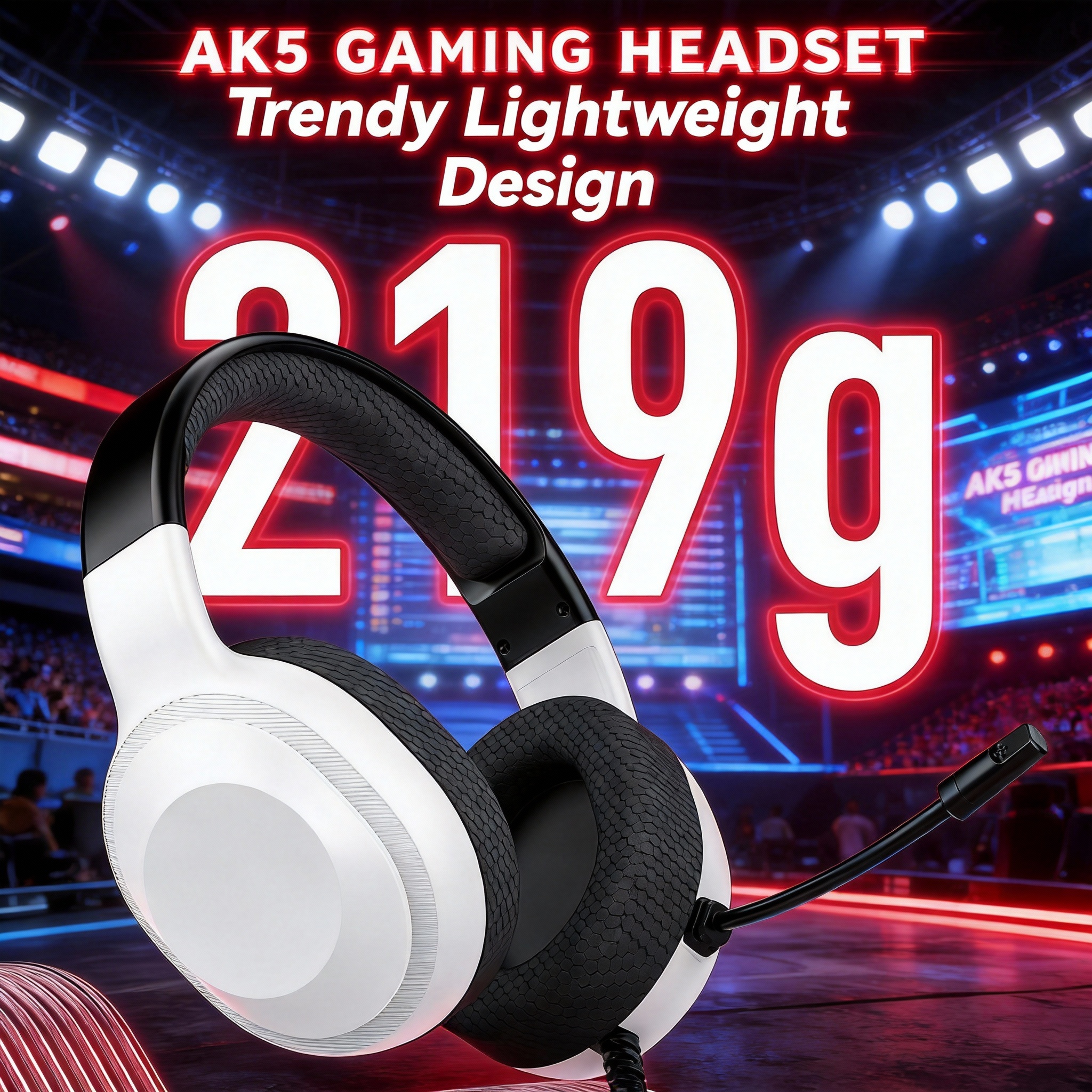 SMAILWOLF AK5 wired headset gaming headset lightweight e-sports gaming headset with microphone desktop laptop universal