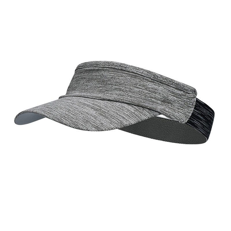 Quick dry cap tomme topp hatter sommer solkrem utendørs sports lue anti uv visir cap menn kvinner for utendørs camping fotturer fiske: Lysegrå