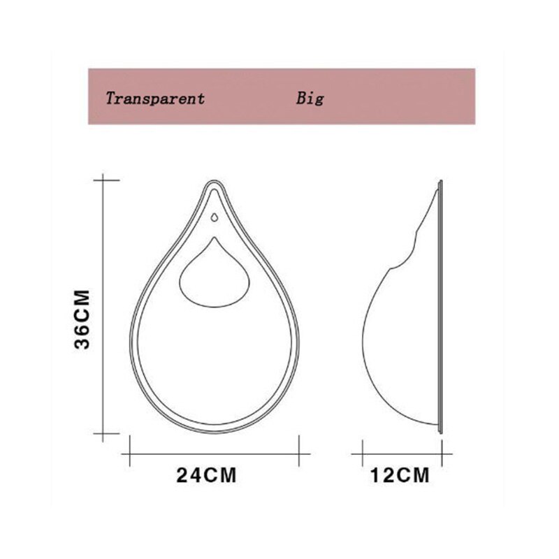 Acrylic Fish Bowl Wall Mount Fish Tank Aquarium Tank Aquatic Planting Cylinder Cup Crystal Fish Pot Aquaculture Cup: Transparent Drops 36