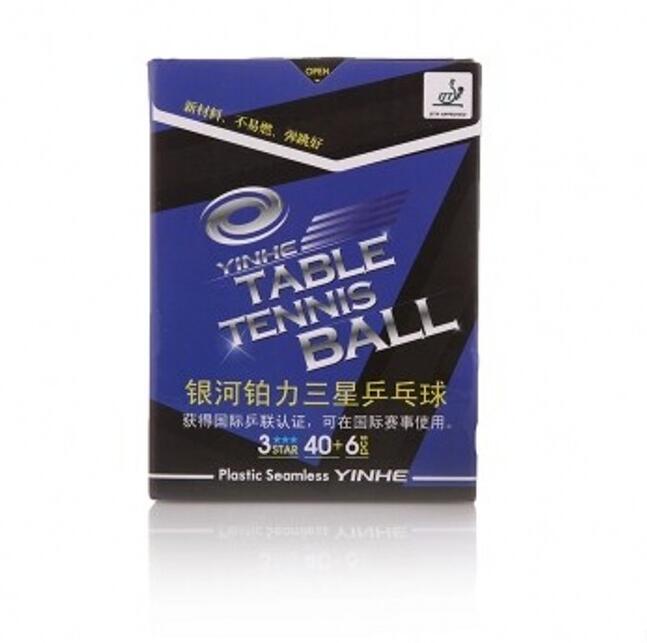 ITTF aprobado YINHE de 3 estrellas 40 + / S 40 + Material sin PP pelota de tenis de mesa/pelota de ping pong 6 unids/pack: normal 3 star