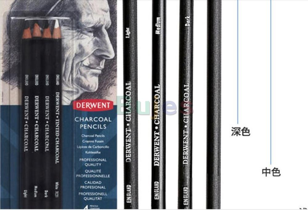 6pc/set Charcoal Sketch Pencil lapis de cor Charcoal Pen Student Art Sketch Painting Supply derwent Draw graphic pencil 0700838