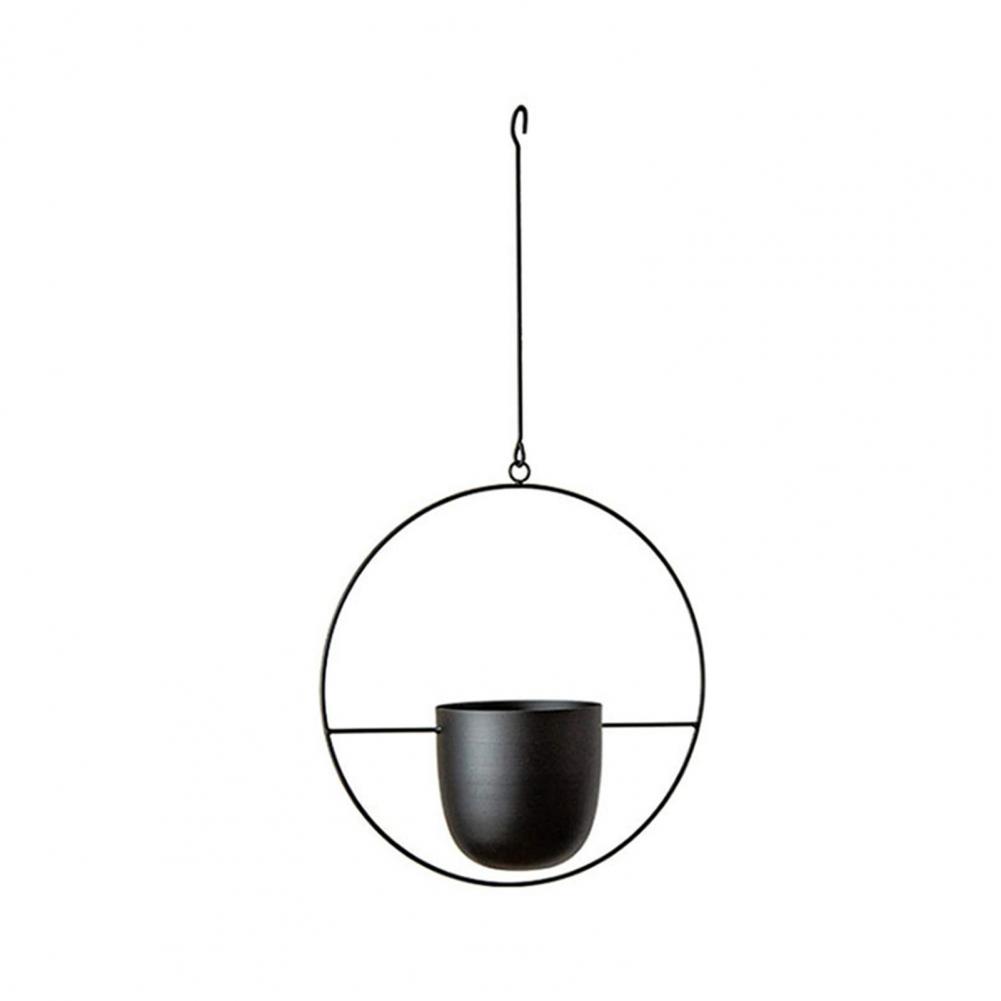 Succulent Hanging Planter  Sturdy Iron Detachable Chain Flower Hanging Pot for Garden : B