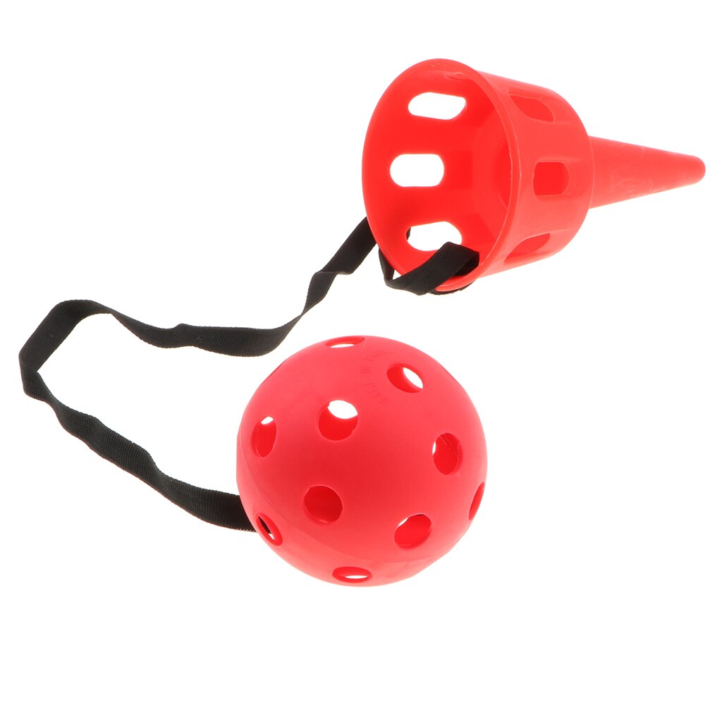 Catch Ball Game Play Toys Outdoor Yard Fun Sports Game for Kids: Red