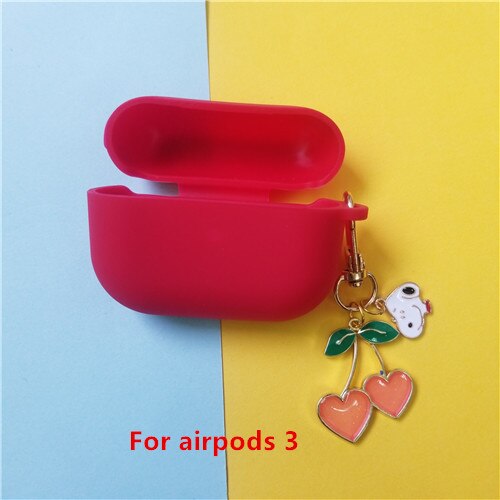 Cute Cherry Dog Silicone Case for Apple Airpods Pro Case Air pods Accessories Bluetooth Earphone Headphone Protective Cover: 19