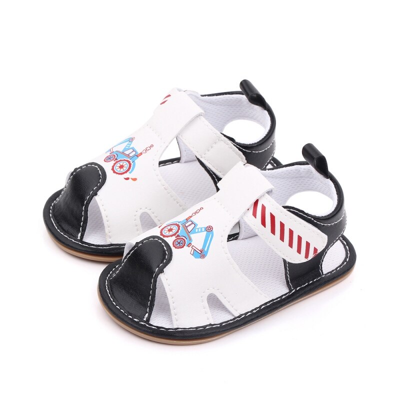 Baby Jongens Sandalen Cartoon Patroon Ademend Zachte Anti-Slip Rubberen Zool Zuigeling Zomer Outdoor Schoenen Peuter Eerste Wandelaars 0-18M