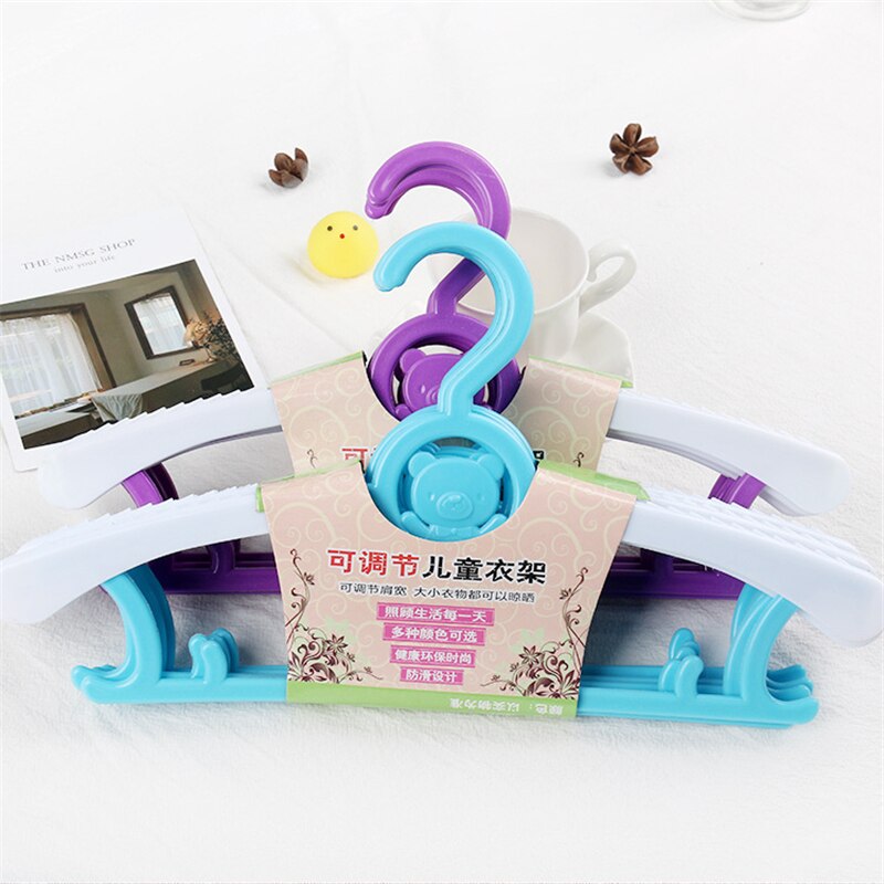 5PC/Set Adjustable Child Clothes Hanger Rack Plastic Towel Display Hanger For Baby Children Kids Clothing Drying Rack Hanging