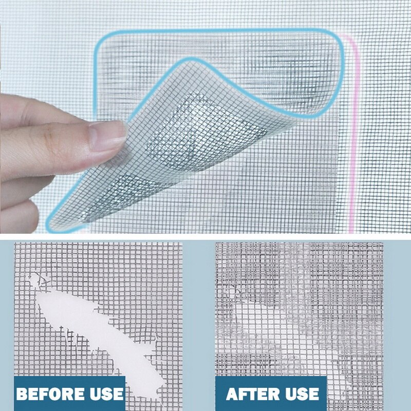 5 unids/set de red de malla adhesivo para ventana de casa Anti Mosquito insecto de la mosca reparación de la pantalla de pared parche pegatinas de malla de la ventana de la pantalla