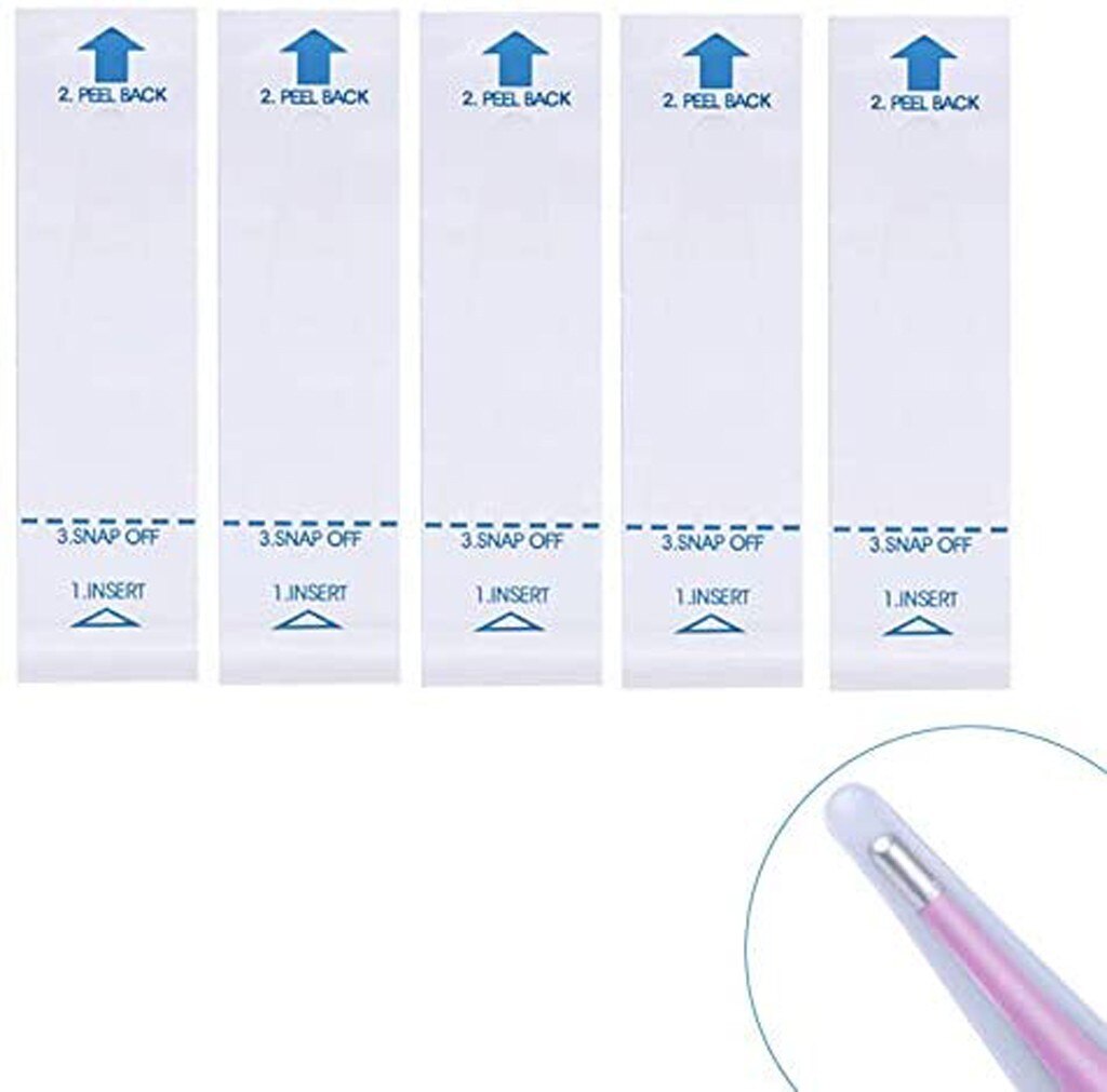 100 Uds. Termómetro digital desechable para oreja sonda Dental Gereedschap cubierta Steriele Wegwerp Protector Elektronische cubierta Voor