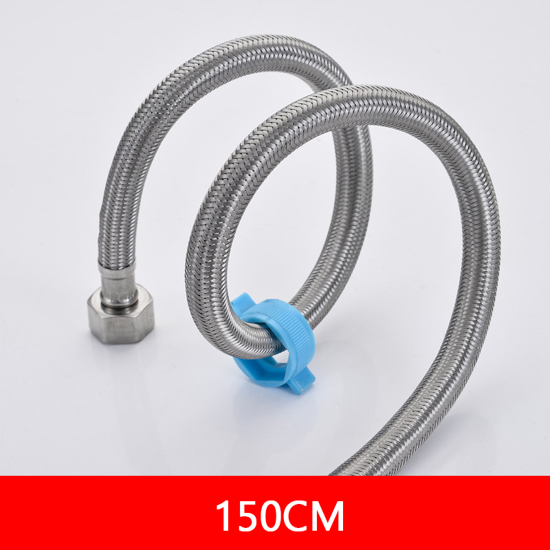Tuyau Flexible de plomberie en acier inoxydable, robinets de alimentaire, lignes d&#39;approvisionnement en eau, serpent, pour évier de cuisine, accessoires de salle de bains: 150CM