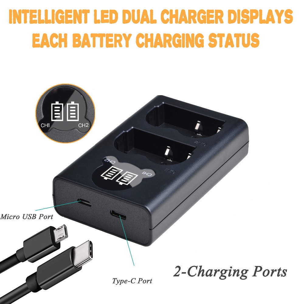 BP-511A BP-511 Battery + BP511 BP511A Battery Charger for Canon EOS 40D 5D 50D 20D 300D 10D 30D 5D Mark I, PowerShot G1 G2 G3 G5