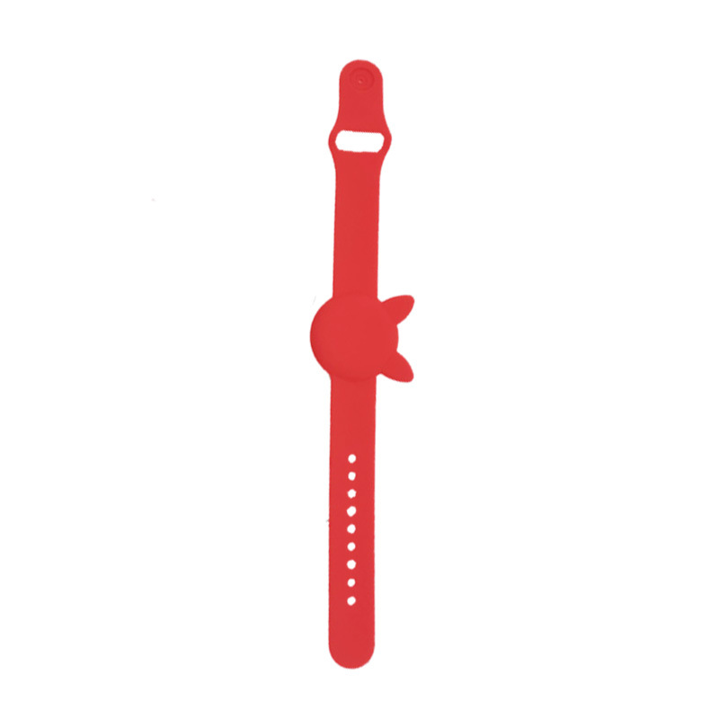 Voor Apple Airtags Kinderen Pols Bandjes Siliconen Case Air Tag Accessoires Protector Tracker Beschermhoes Voor Airtag Horlogeband: Red New