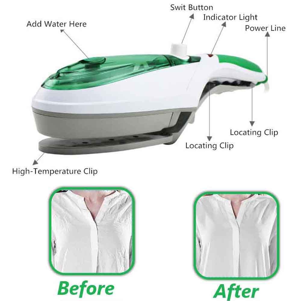 Plancha de vapor portátil para ropa, vaporizador Manual para ropa interior, 1000W