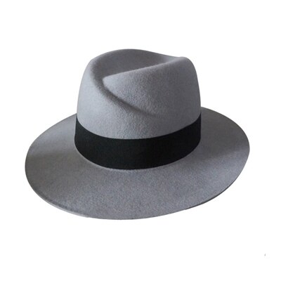 tyranids wide-brimmed m fedoras wool fedoras wide brim Light gray fedoras hat: M 57cm