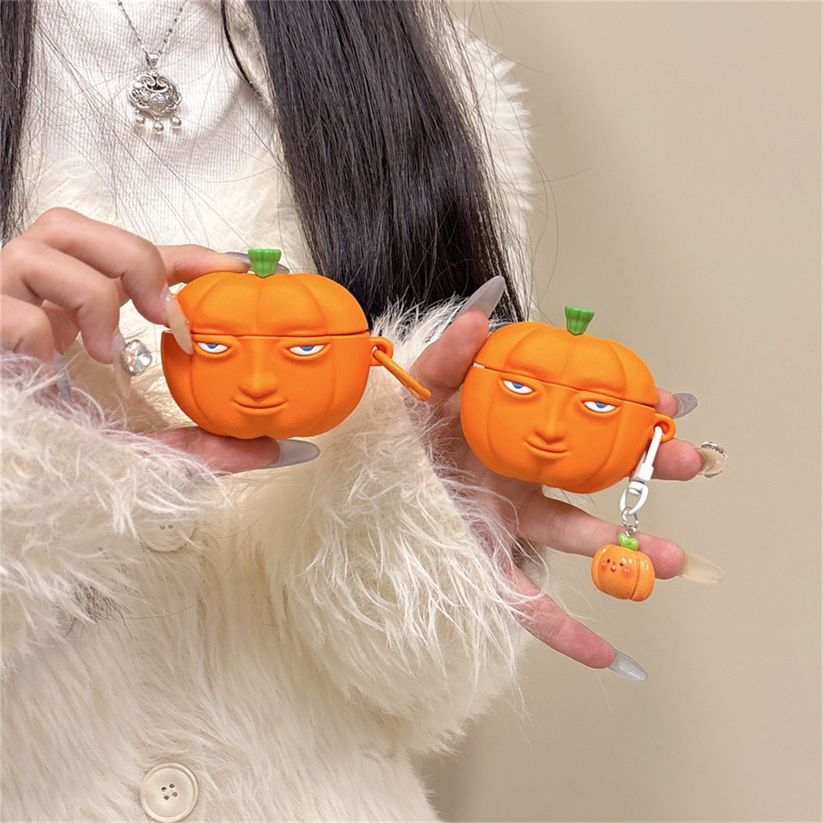 3D Cute Funny Earphone Case for Airpods 1 2 3 Pro pro 2,Soft Silicone Headphone Cover For Airpods 4 with Key Chain