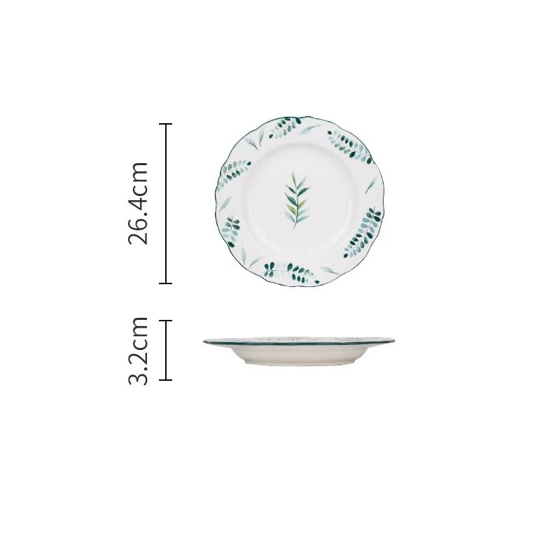 Keramik Teller Set schüssel teller tief anlage gericht kreative Europäischen stil steak platte porzellan mikrowelle neue: 10inch plate