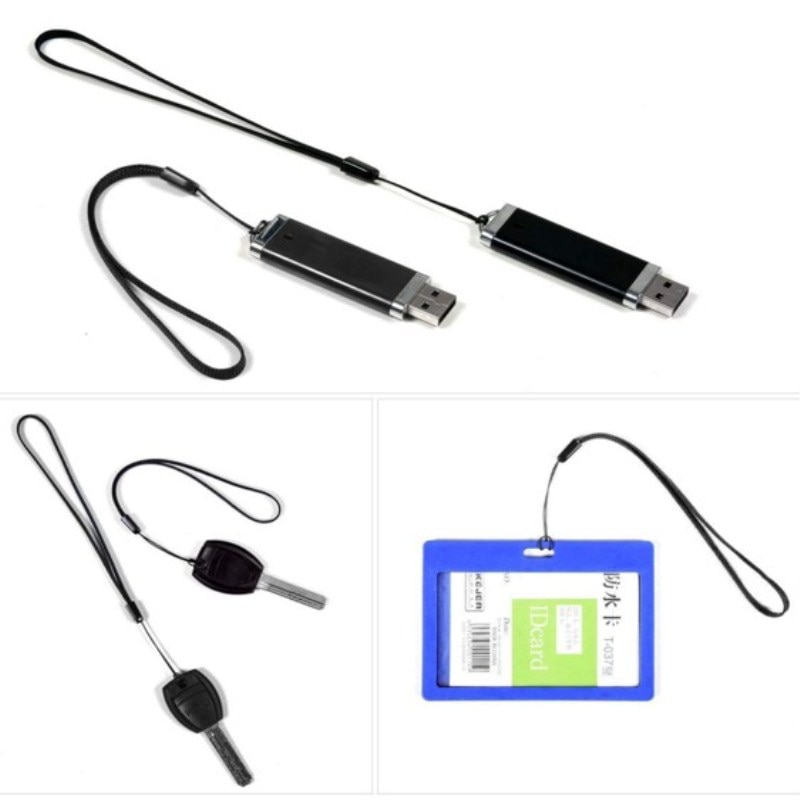 300 pièces Nylon pratique dragonne lanière chaîne pour Selfie bâton téléphone Mobile sangles USB clé carte d'identité porte-Badge bricolage accrocher corde