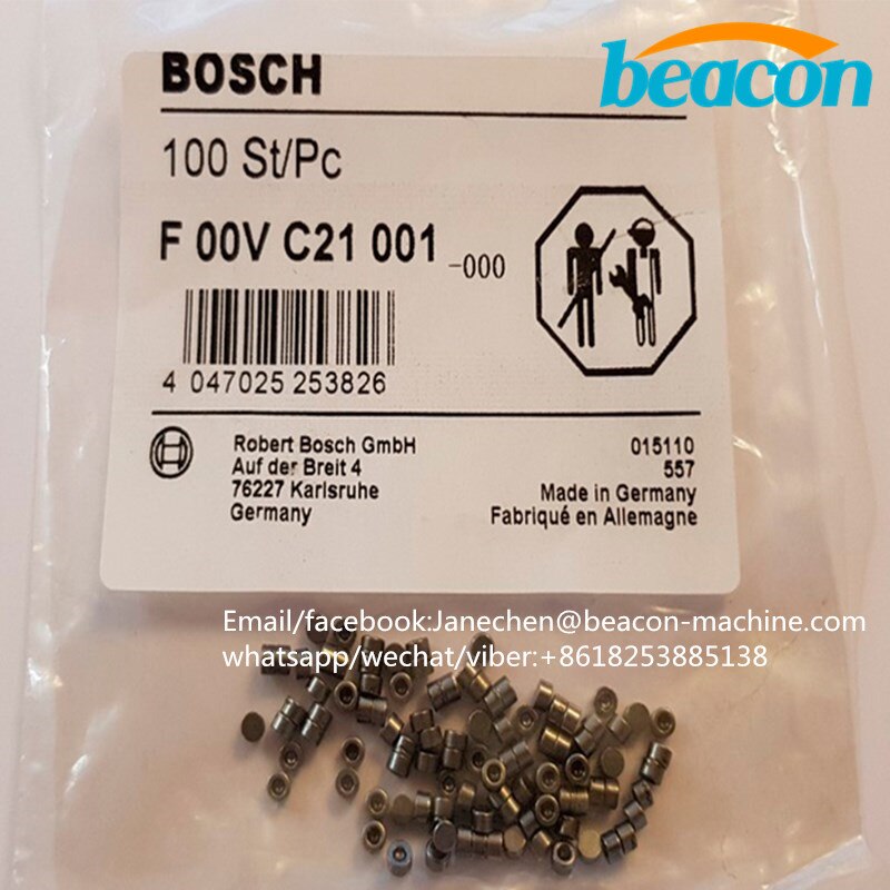 Beacon F00VC21001 diesel fuel injector Ball Seat Steel Ball Bearing FOOVC21001 for injector 0 445 110 series