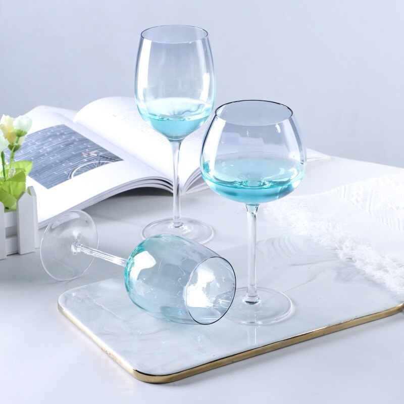 Verre à vin arc-en-ciel de couleur cristal, pour la cuisine et les produits ménagers
