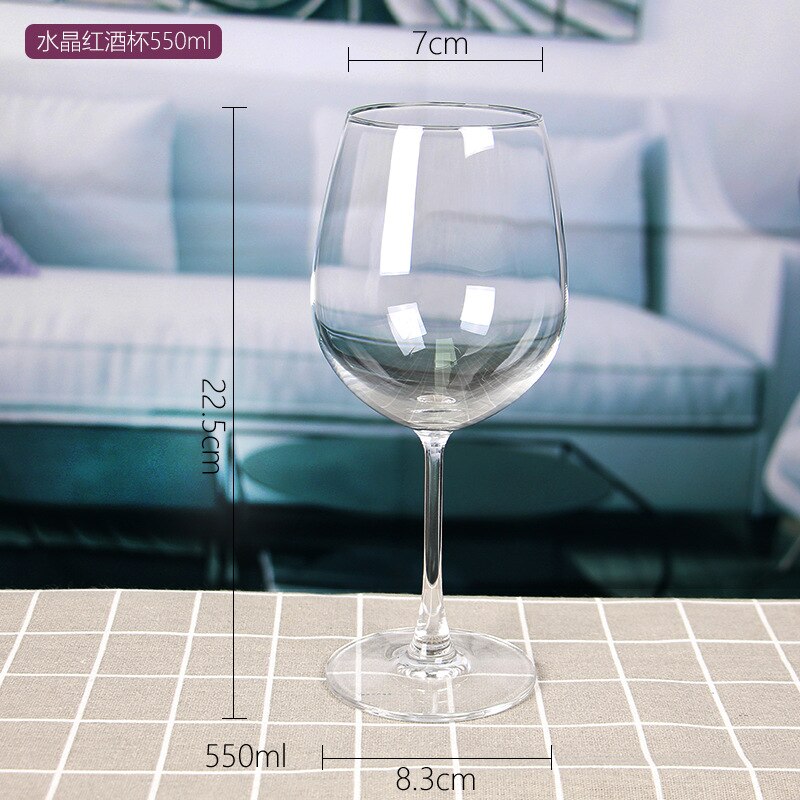 crystal red wine glass wine cup goblet red wine set factory direct: Orange