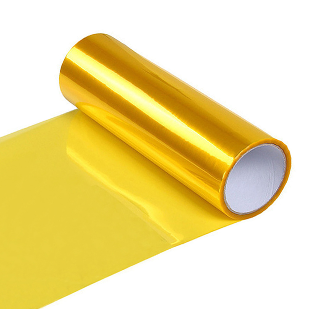 Auto Gelb Transparent Farbwechsel Lampe Film Vinyl Film Lampe Film Aufkleber Blatt Farbwechsel Rauch Matt Hinten Nebel Aufkleber