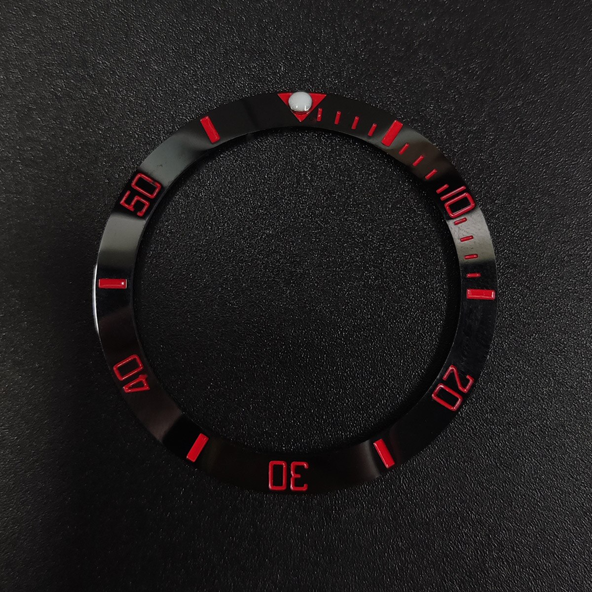 38*30.8mm Sloping Luminous Ceramic Bezel Insert Divers Replacement of watch accessories parts: No.11