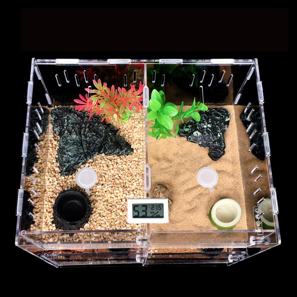 Reptile Feeding Box Multi-crawl Climbing Pet Box Acrylic Small Pet Box Scorpion Hatching Reproduction Transparent Reptile Box