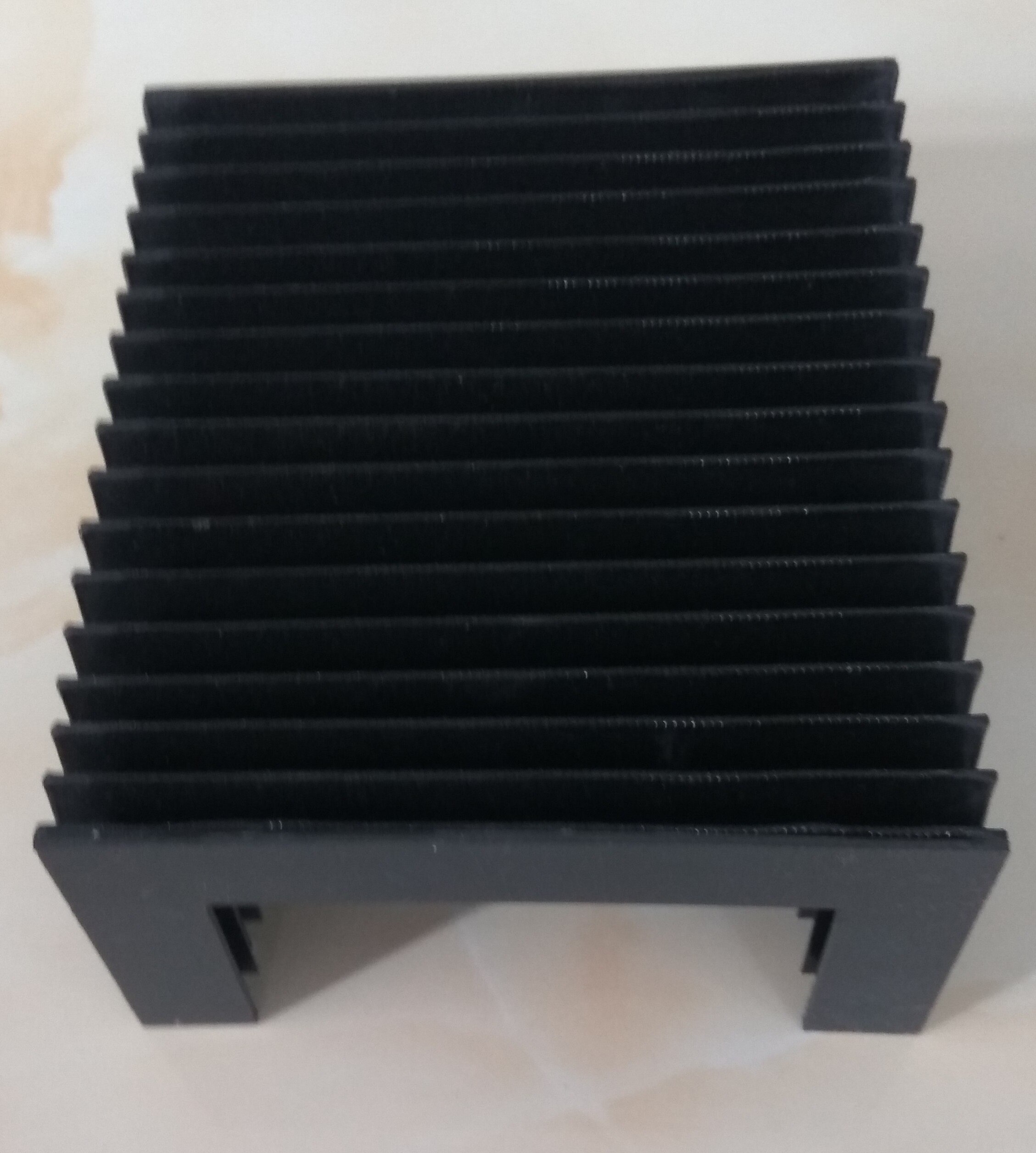 T12 Cnc Accordeon Dust Balg Cover, Breedte 265Mm X Hoogte 130Mm X Lmax 400Mm