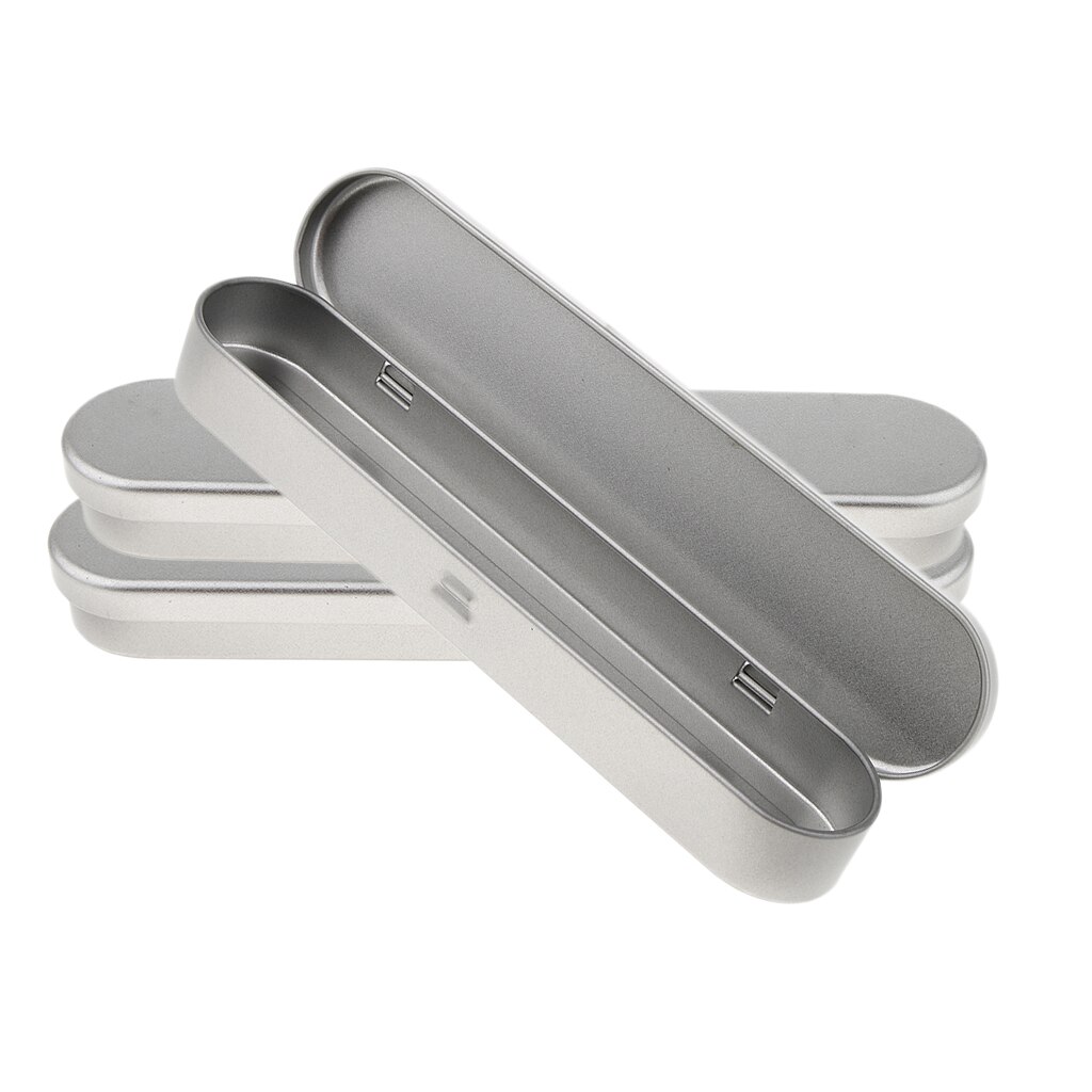 3 Pack Metal Rectangular Cans Hinged Top Tin Containers for Crafts Candies