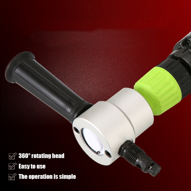 Premum Metal Cutting Machine 160A Double Head Sheet Metal Nibbler Cutter for Drill 360 Degree Adjustable Metal Electric Cutter