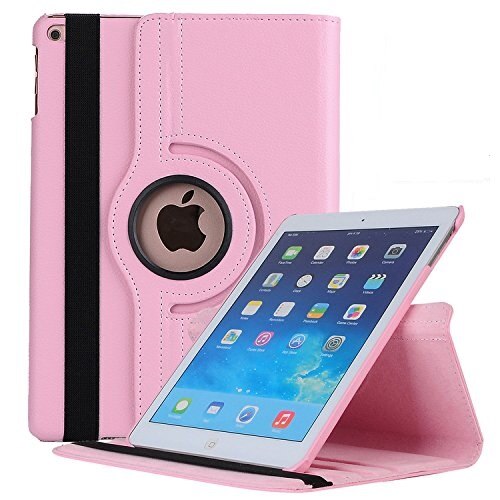 Case Voor Ipad Mini 4 Coque Funda, 360 Rotating Smart Stand Tablet Cover Case Voor Mini 5 Met Auto Slaap Wake Multi-Kijkhoek: Pink
