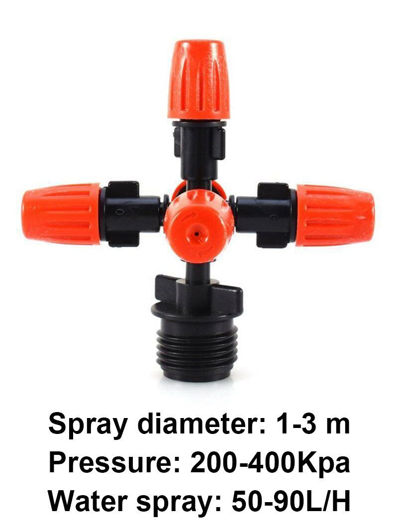 360 Degree Rocker Nozzle Rotating Jet Sprinkler For Yard Garden and Lawn Agriculture Irrigation Sprinkler Head 1/2" Male Thread: 5.0x8cm