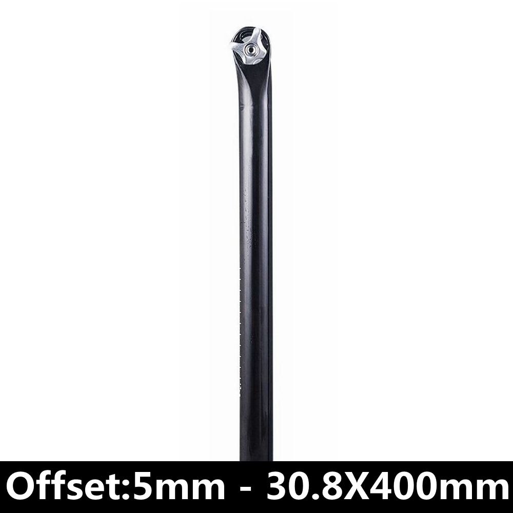 Glossy UD Carbon Fibre Bicycle Seat Post Cycling SeatPost Bike Seat Tube Parts Diameter 27.2mm 30.8mm 31.6mm Angle 5/20 Degrees: Offset 5mm 30.8X400