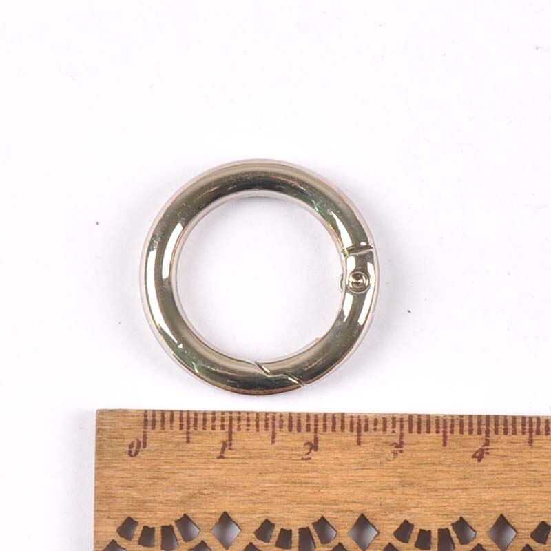 4 stuks zilver zwart goud cirkel ring verbinding tas haak diy accessoires ronde karabijnhaak schoenen riem veer sleutelhanger gespen  c2152