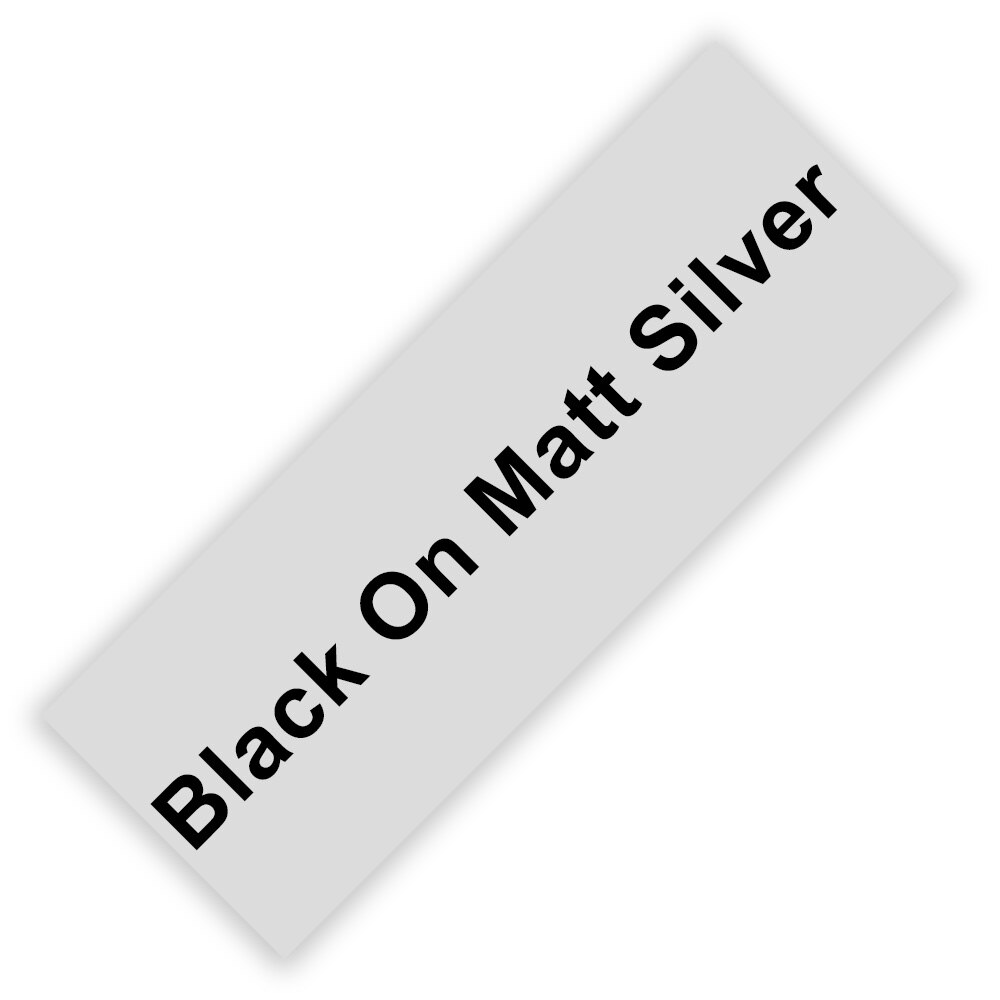 Labelwell 6mm laminowana taśma etykiet kompatybilny dla 111 211 411 511 611 711 811 911 drukarki wstążka kompatybilny dla drukarka do etykiet: Black On Matt Silver