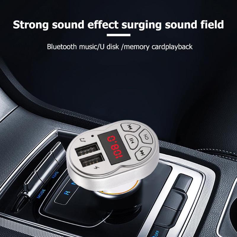 FM Transmitter Bluetooth V4.1 Wireless FM Radio Modulator Car Bluetooth Adapter MP3 Player with Dual USB 5V 3.1A Car Charger