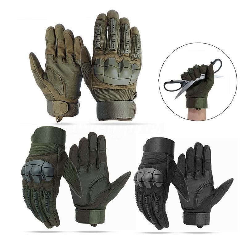 Militärische Taktische Vollfingerhandschuhe Knuckle Volledige Vinger Handschoenen Beschermende Motobike Riding Beschermende Motor Handschoenen