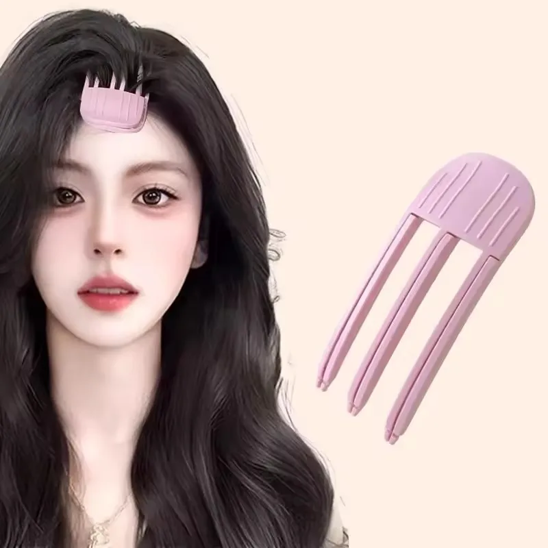 Pluizige haarspeld krullen pony clips haarwortels volumegevende haarclips dames krullen vaste vorm clip volume haarroller: Hemelsblauw