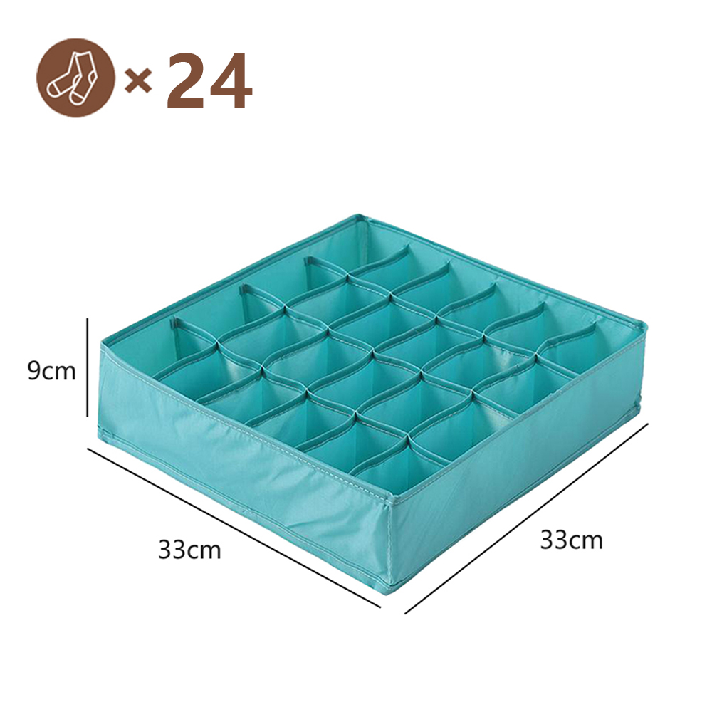 Sokken Organizer Ondergoed Bh Opbergdoos Kast Lade Organizer Voor Kleding Stropdassen Garderobe Organizer Kast Separator: Deep Blue