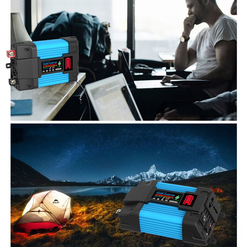 Auto-omvormer DC12V naar AC 110V/220V 6000W Draagbare Powerbank Multifunctionele Universele Aansluiting Ingebouwde Converter Zonne-omvormer