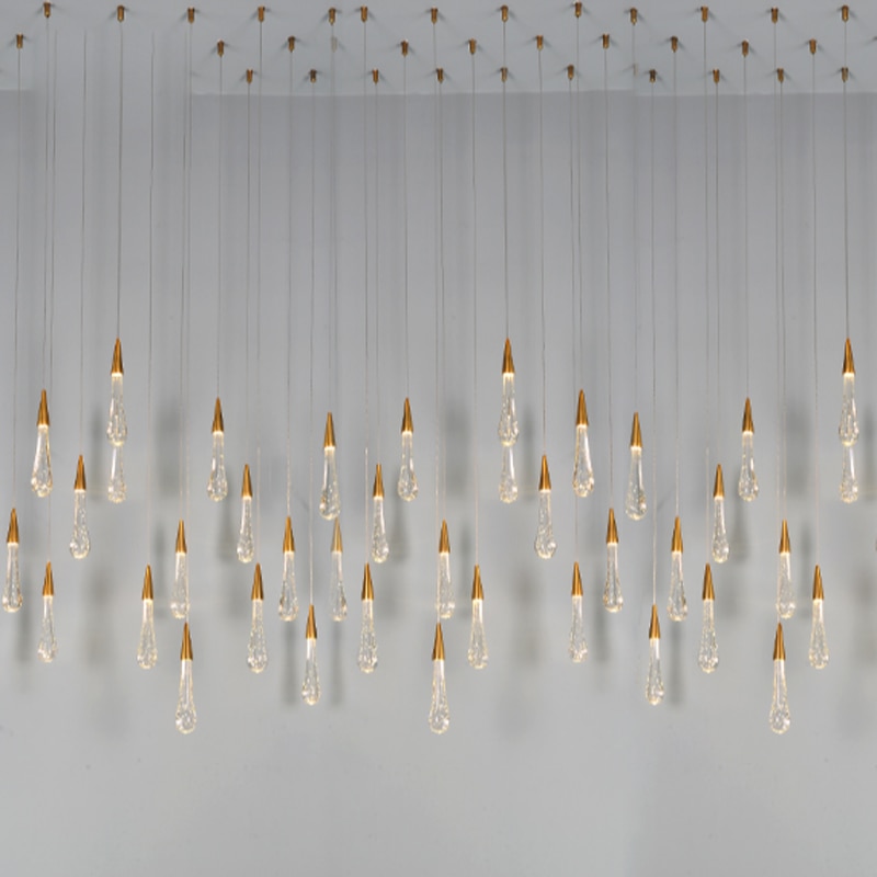 Water Bubble Crystal Creatieve Hanglamp Europese Stijl Luxe Led Lampen Glas Binnenverlichting Restaurant Goud