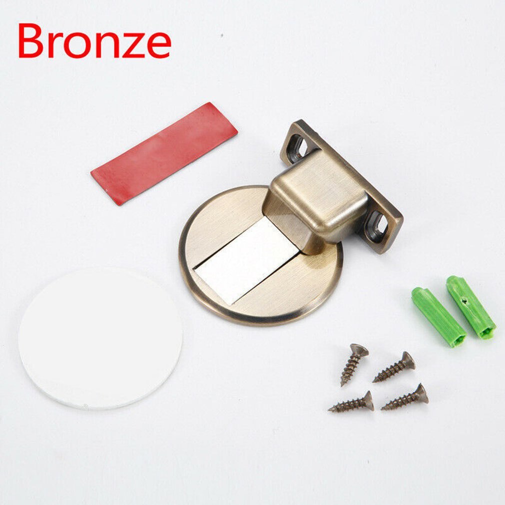 Magnetische Deur Houder Stop Onzichtbare Doorstop Muur Floor Mount Veiligheid Catch Zinklegering Gate Weerstand Deurstop Houder: F